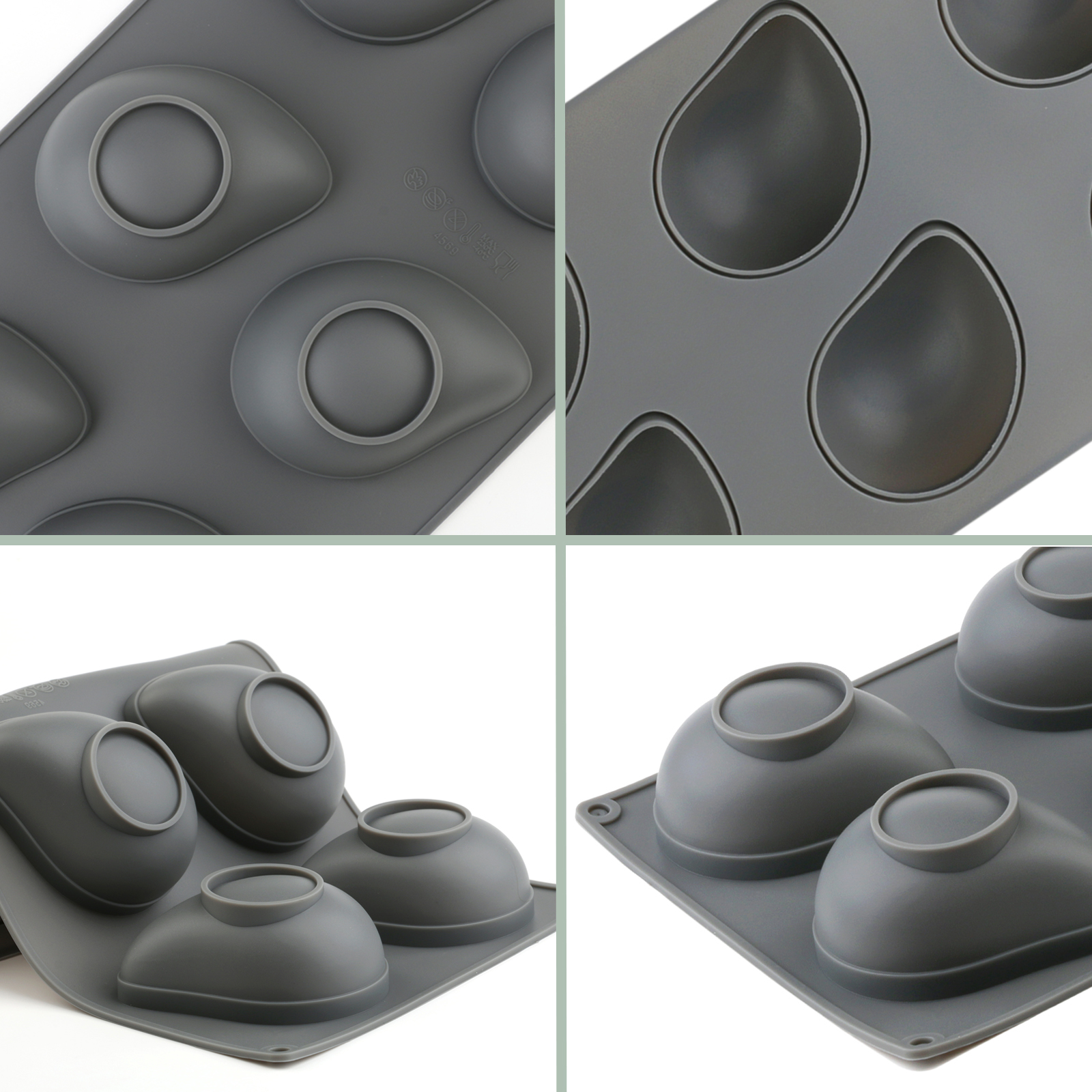1pcs Gray Thick Silicone Mouss - đánh giá và giá Soap Making Formula