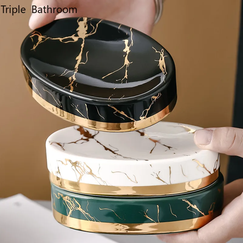 Marble Stripes Ceramics Bathro - đánh giá và giá Soap Making Items