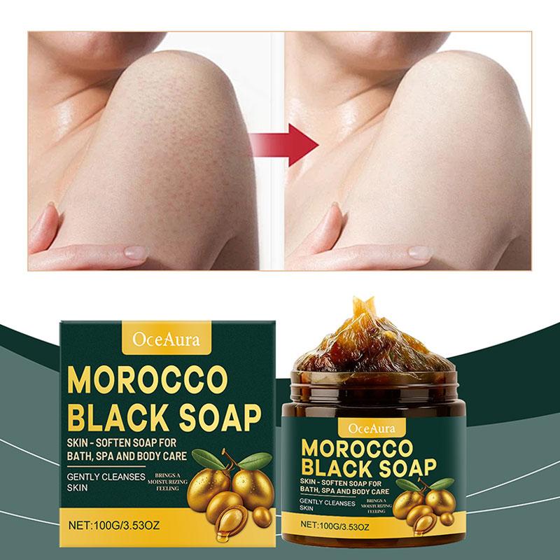 Moroccan Black Soap Deep Clean - đánh giá và giá Castor Oil Soap