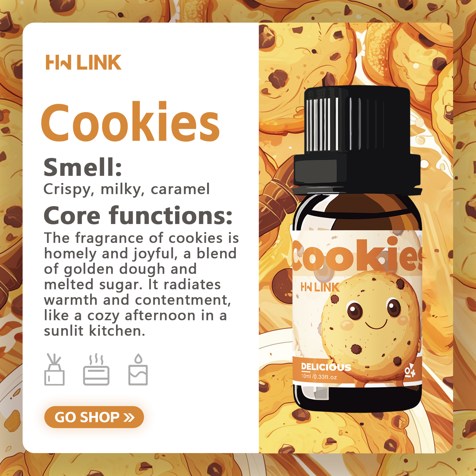 10ml Cookies Essential Oils Pe - đánh giá và giá Soap Making Fragrance