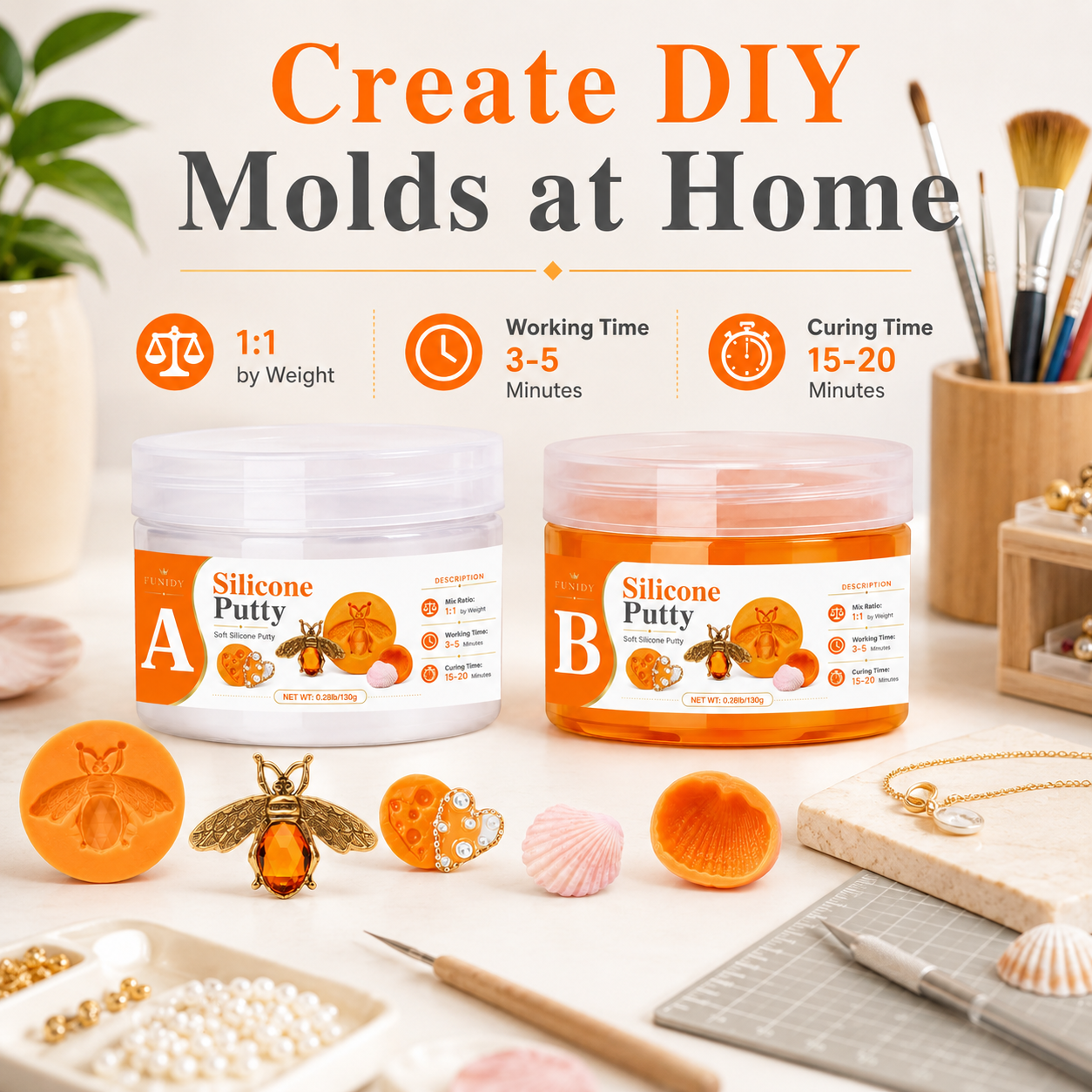 SILICONE PUTTY Making Kit, Fas - đánh giá và giá Soap Making Fragrance