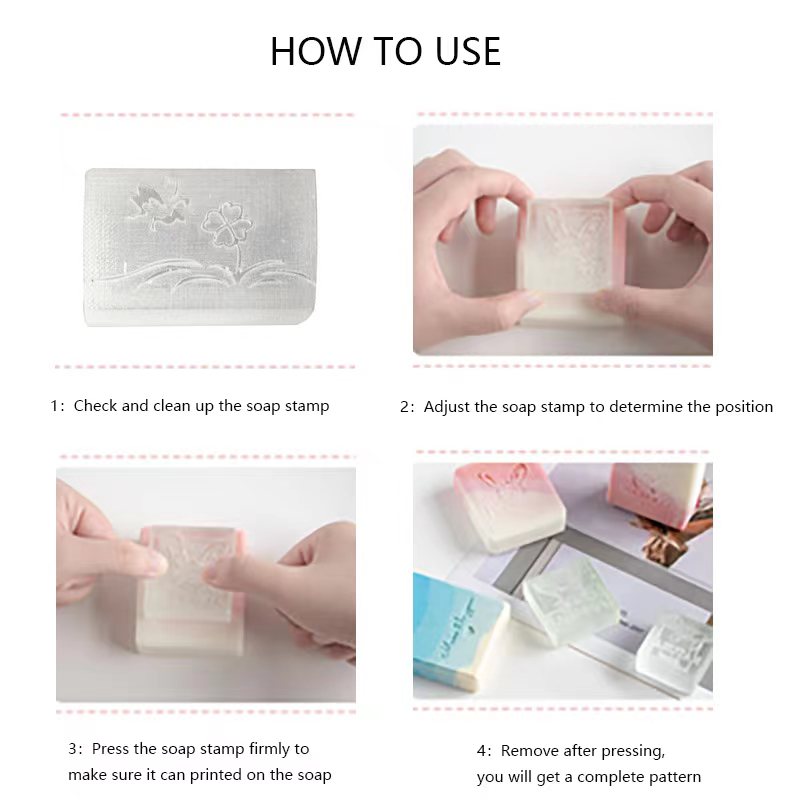 100% NATURAL SOAP  Letter flow - đánh giá và giá Soap Stamp Custom