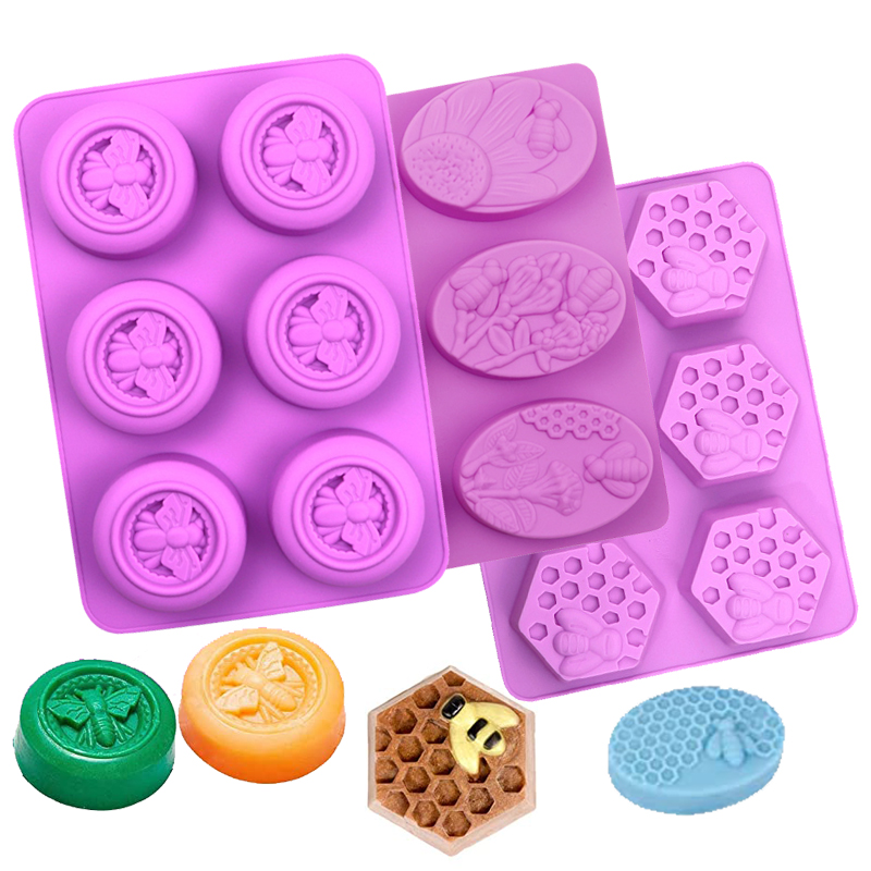 Honeycomb Soap Mold 3D Bumble  - đánh giá và giá Soap Making Items