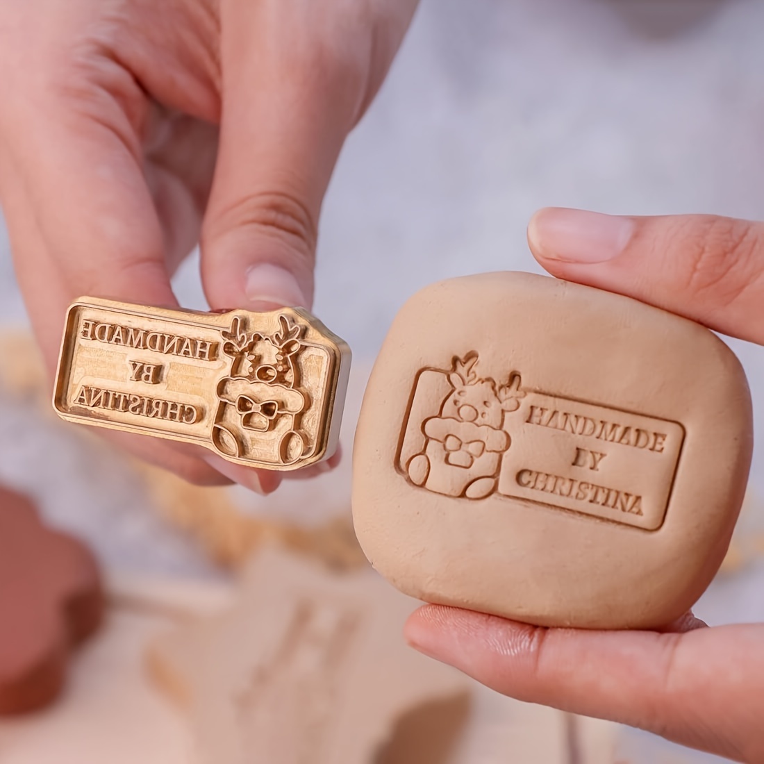 Custom Pottery Clay Ceramic St - đánh giá và giá Soap Stamp Custom