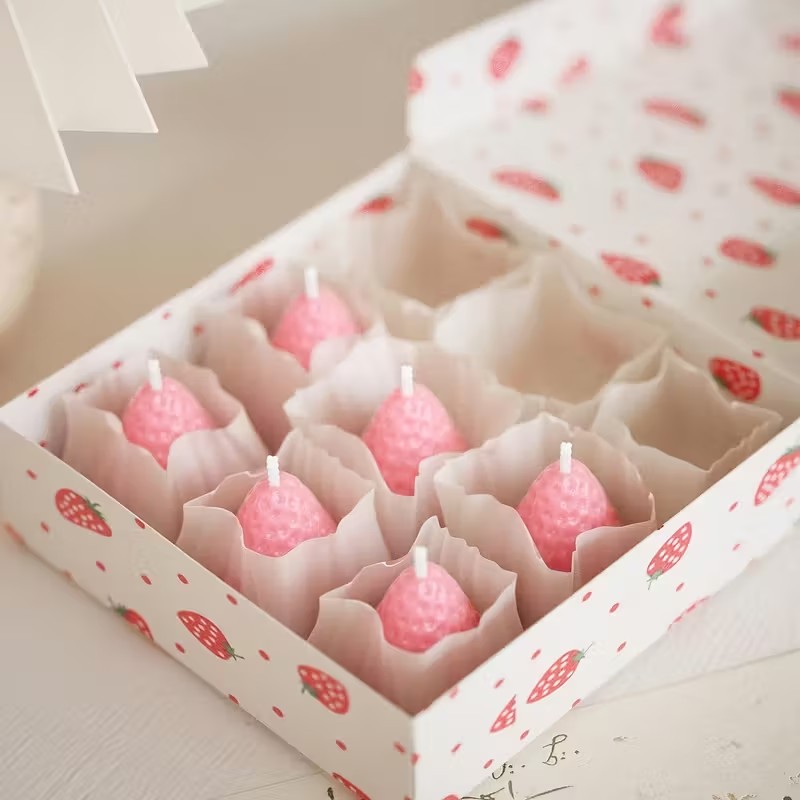 Strawberry Silicone Candle Mol - đánh giá và giá Soap Making Items
