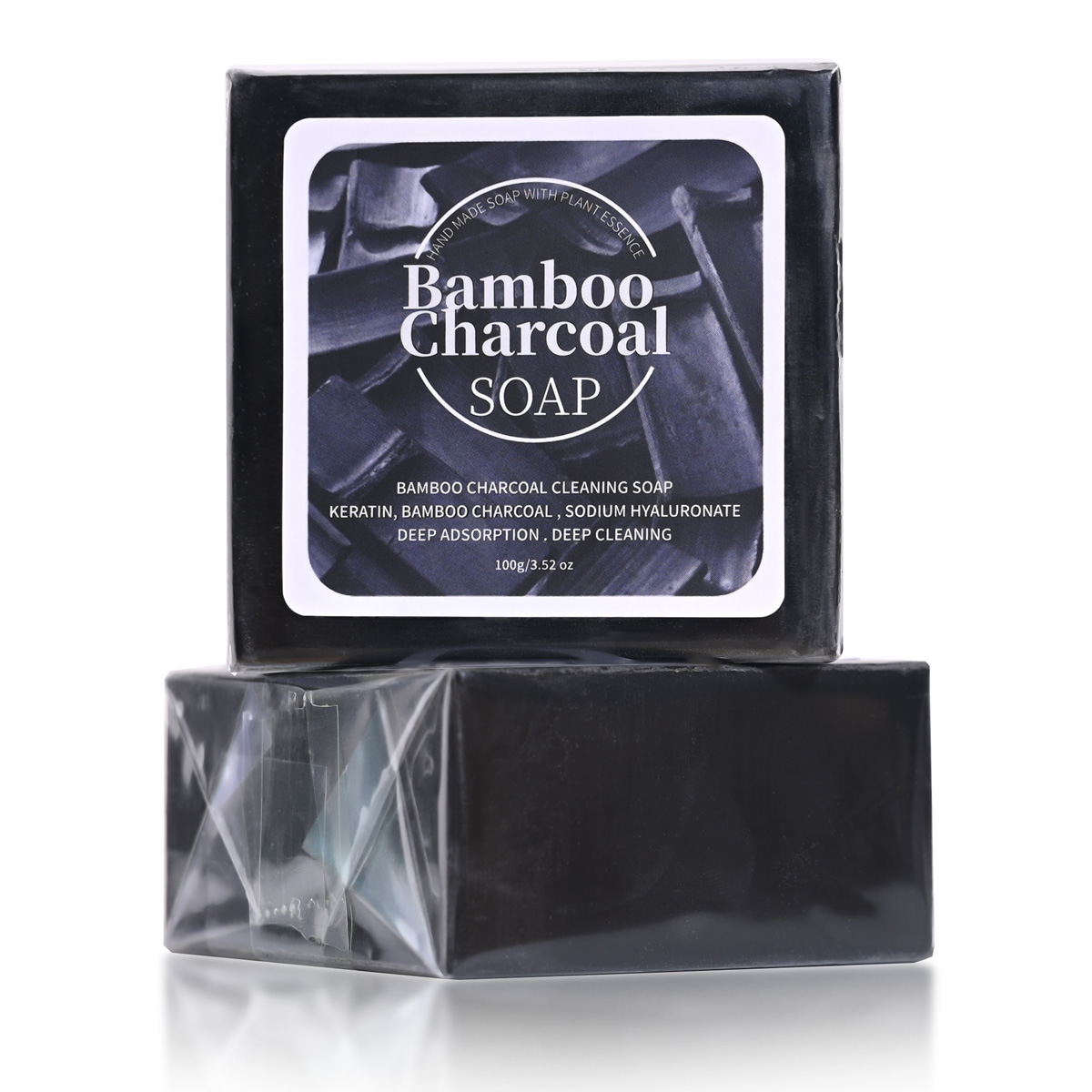 B+100G Bamboo Charcoal Powder  - đánh giá và giá Castor Oil Soap
