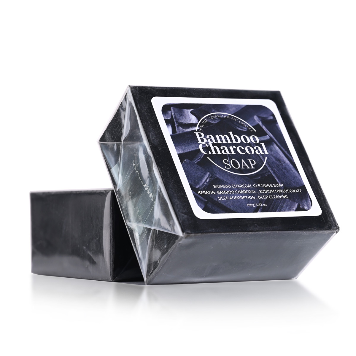 B+100G Bamboo Charcoal Powder  - đánh giá và giá Castor Oil Soap