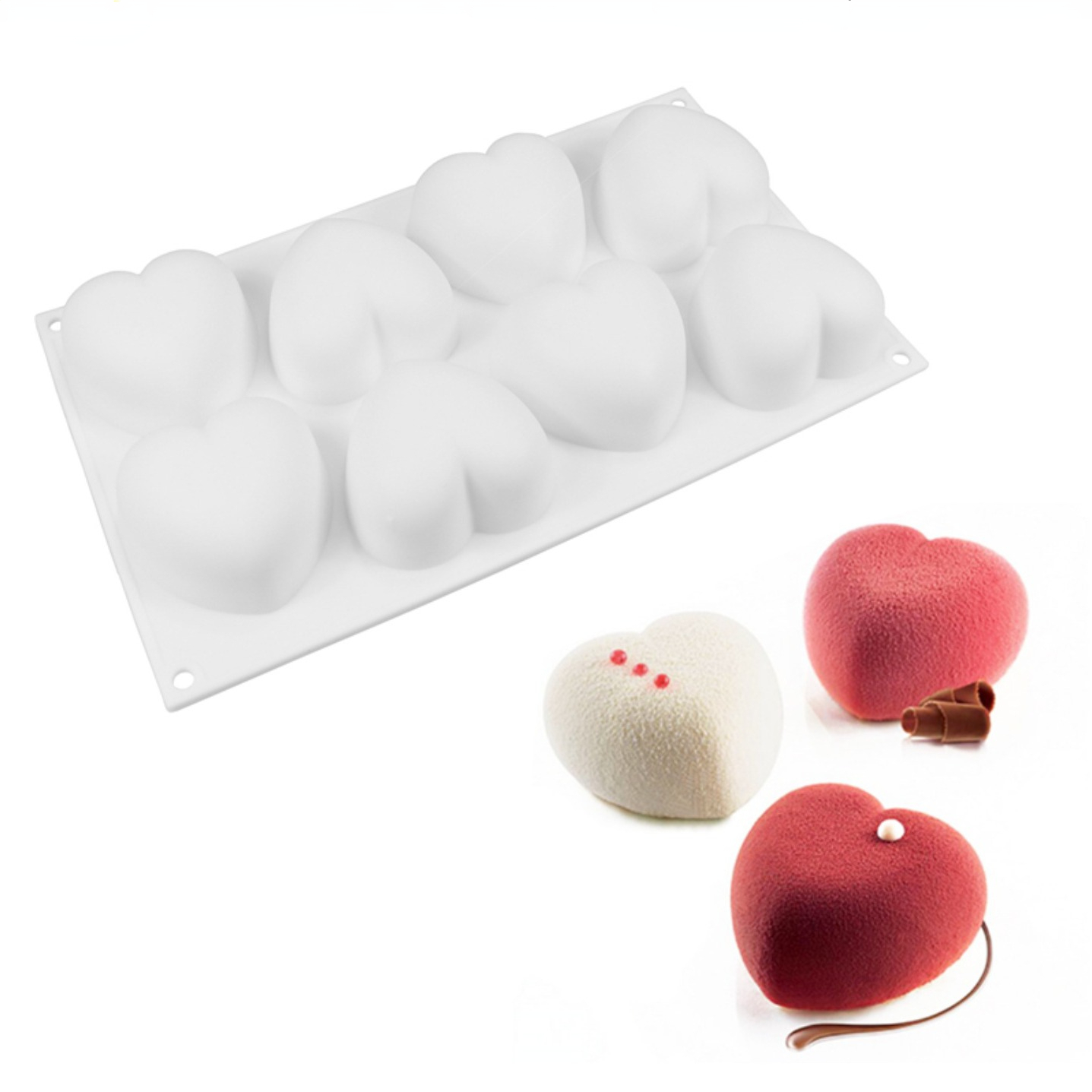 Love Heart Silicone Soap Mold  - đánh giá và giá Soap Making Fragrance