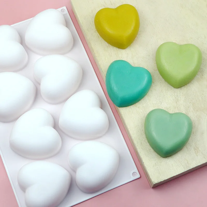 Love Heart Silicone Soap Mold  - đánh giá và giá Soap Making Fragrance