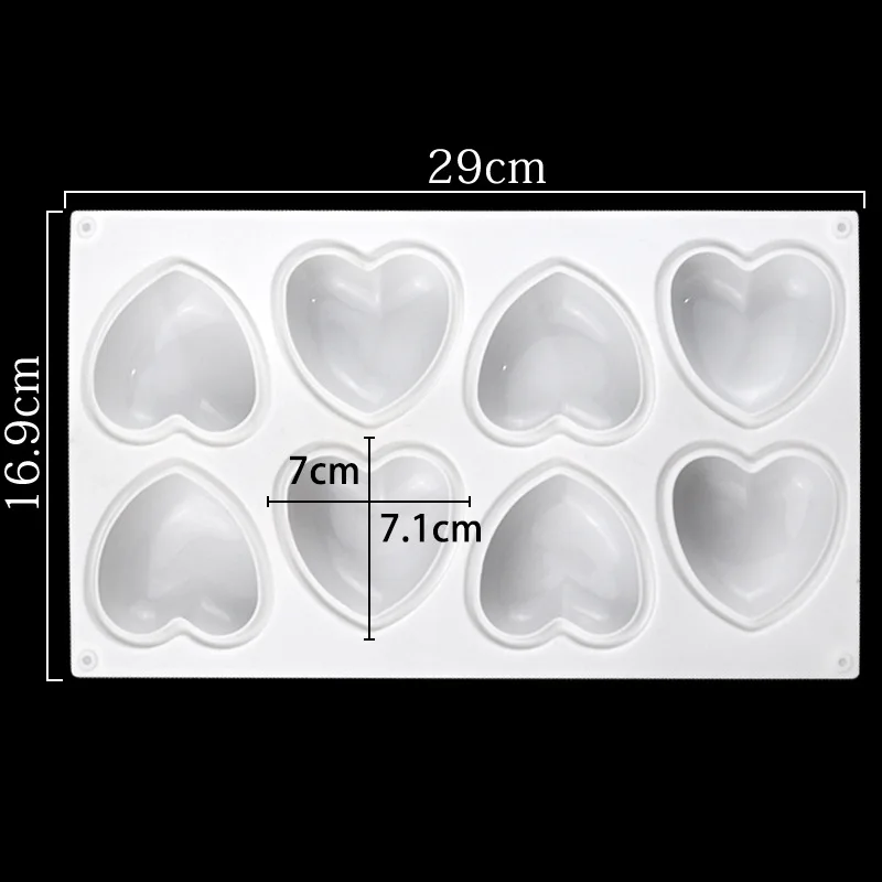 Love Heart Silicone Soap Mold  - đánh giá và giá Soap Making Fragrance