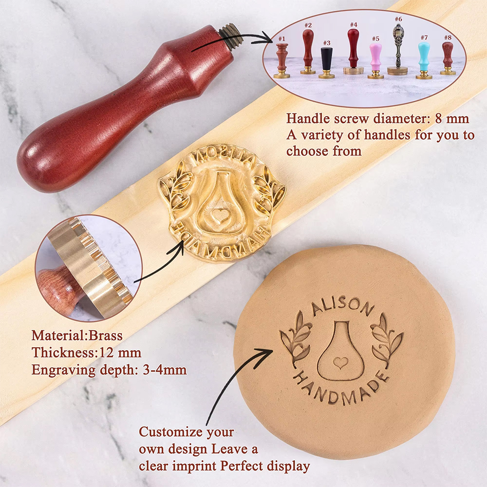Custom Clay Pattern and Wooden - đánh giá và giá Soap Stamp Custom