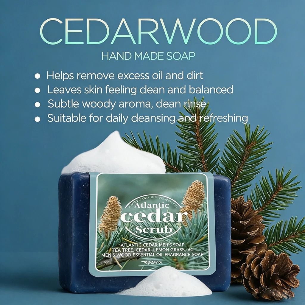 Men's Cedar Essential Oil Soap - đánh giá và giá Castor Oil Soap
