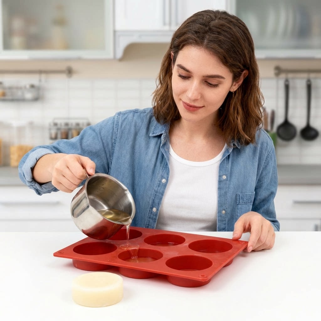Round Silicone Soap Mold DIY H - đánh giá và giá Soap Making Formula
